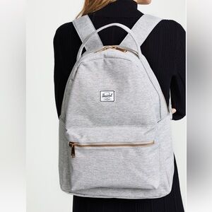 Herschel Supply Co. Nova Mid-Volume Backpack in Light Grey Crosshatch